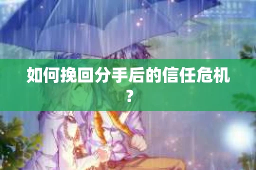 如何挽回分手后的信任危机？