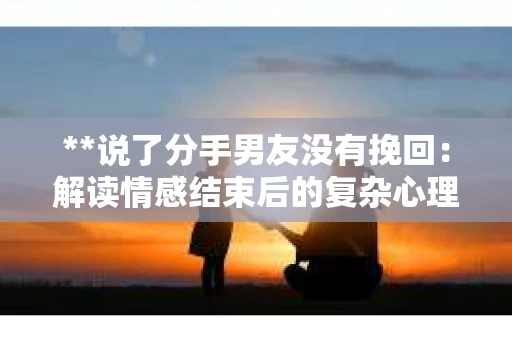 **说了分手男友没有挽回：解读情感结束后的复杂心理与现实**