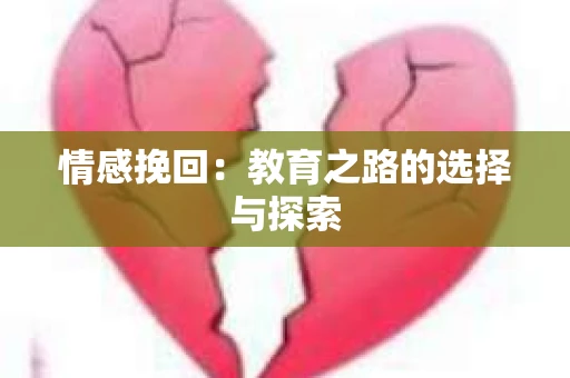 情感挽回：教育之路的选择与探索