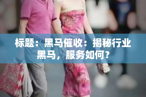 标题：黑马催收：揭秘行业黑马，服务如何？