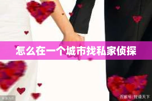 怎么在一个城市找私家侦探