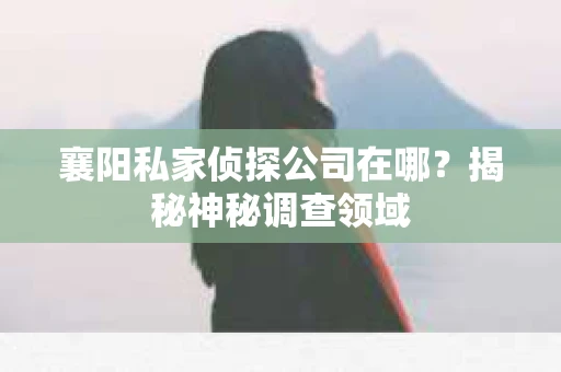 襄阳私家侦探公司在哪？揭秘神秘调查领域