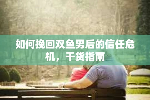 如何挽回双鱼男后的信任危机，干货指南