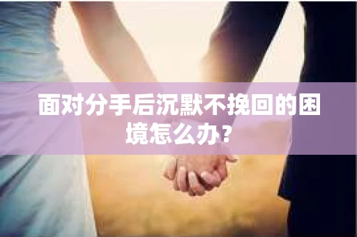 面对分手后沉默不挽回的困境怎么办？